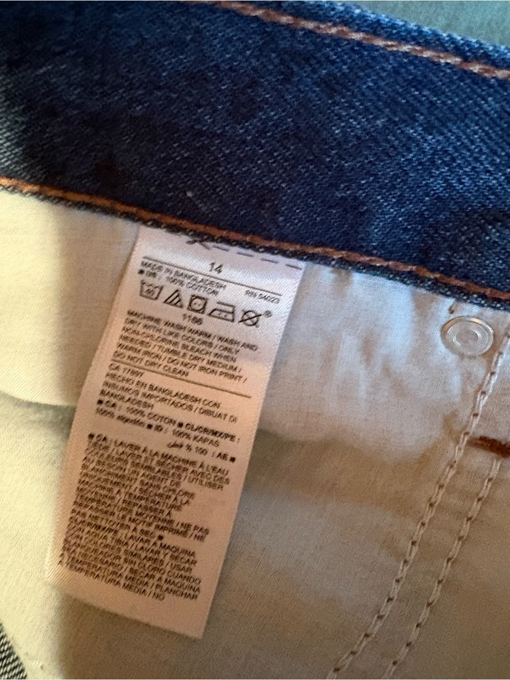Women’s Dark Blue Denim Cutoff Shorts - Picture 3 of 4